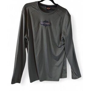 Harley-Davidson Cool Springs Franklin TN Gray Long Sleeve Shirt Men’s Size XL